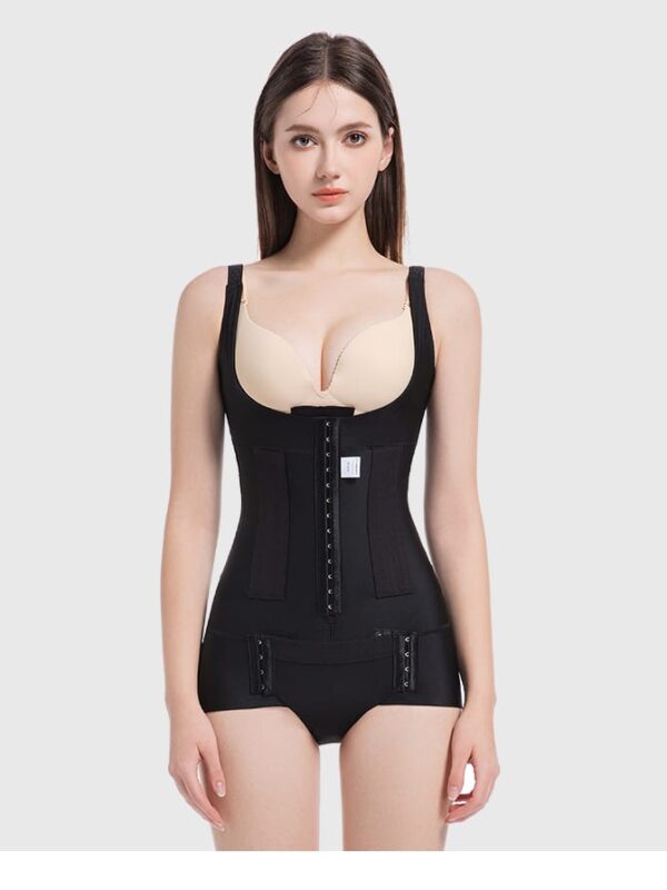 Sleeveless Front-Hook Post-Surgery Compression Bodysuit — front