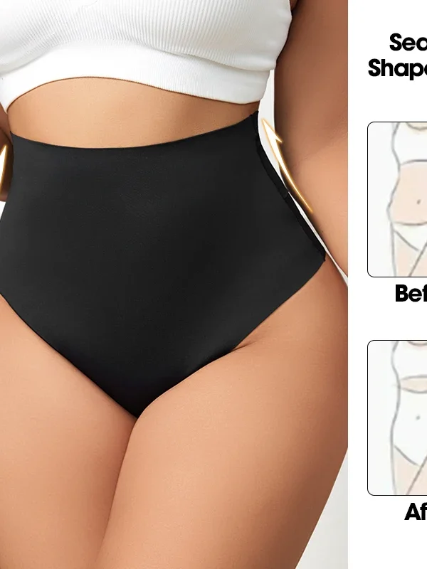High-Waist Tummy Control Shaping Thong Panty