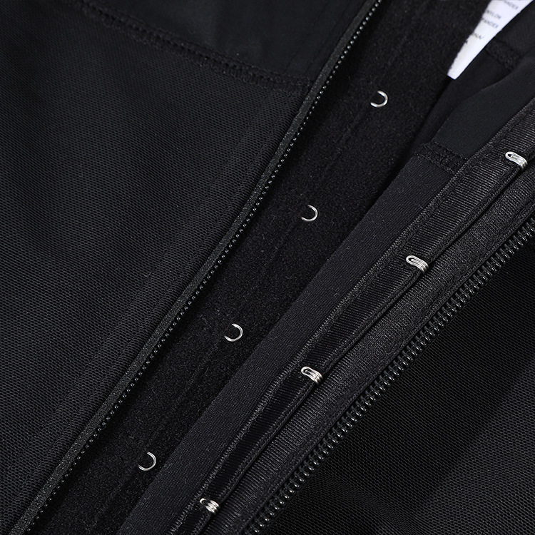 Adjustable-Strap Zip-Front Mid-Thigh Shaping Bodysuit detail 2
