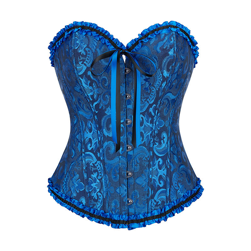 Qinelle Black Lace Strapless Corset Bustier Top