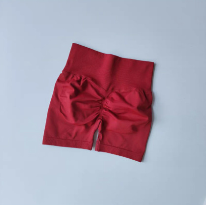 Qinelle High-Waist Sculpting Bike Shorts in Plum