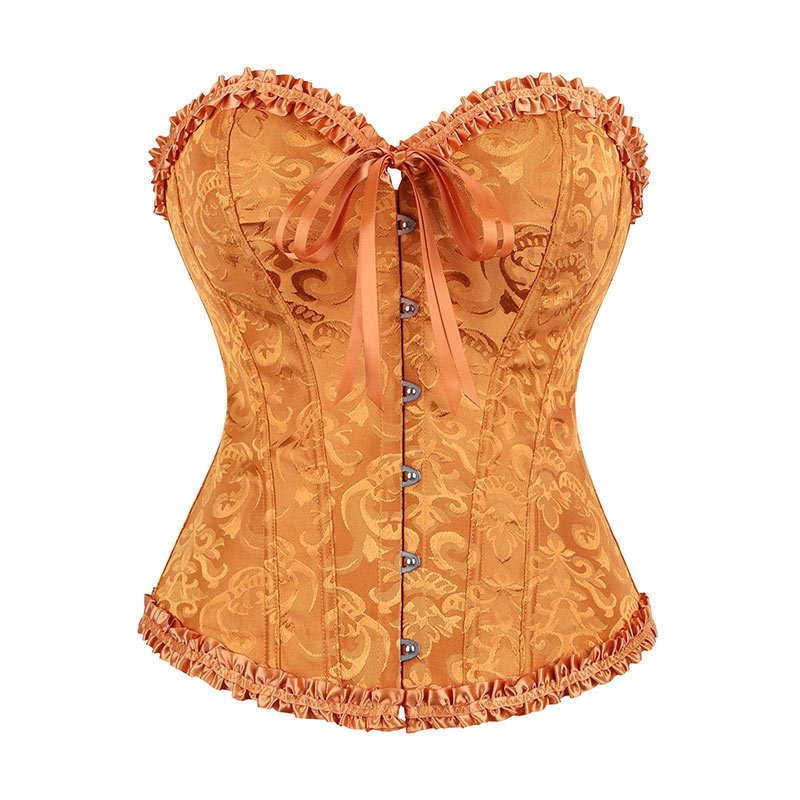 Qinelle Black Lace Strapless Corset Bustier Top