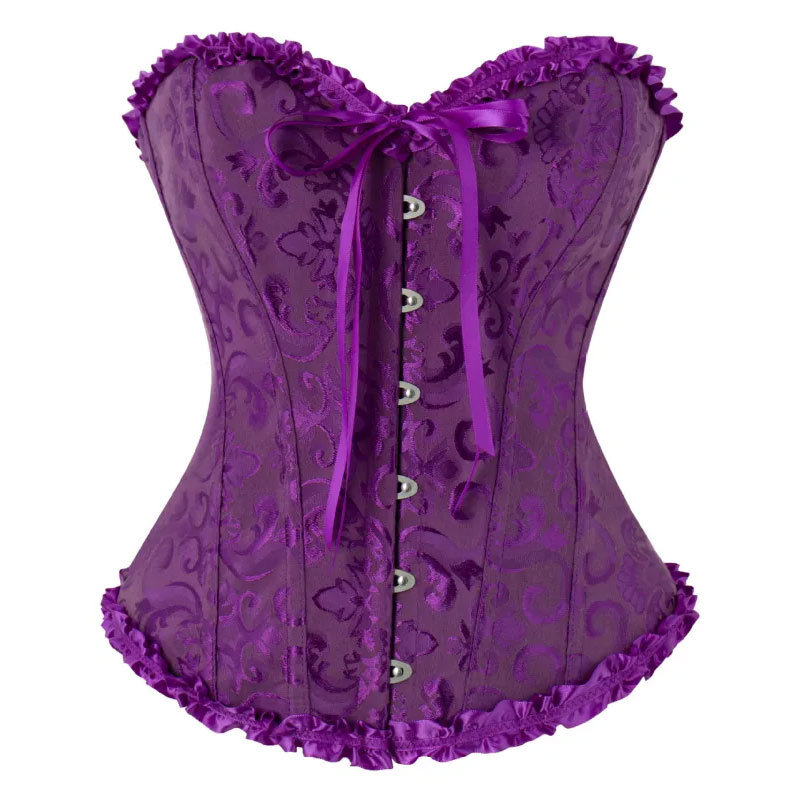 Qinelle Black Lace Strapless Corset Bustier Top