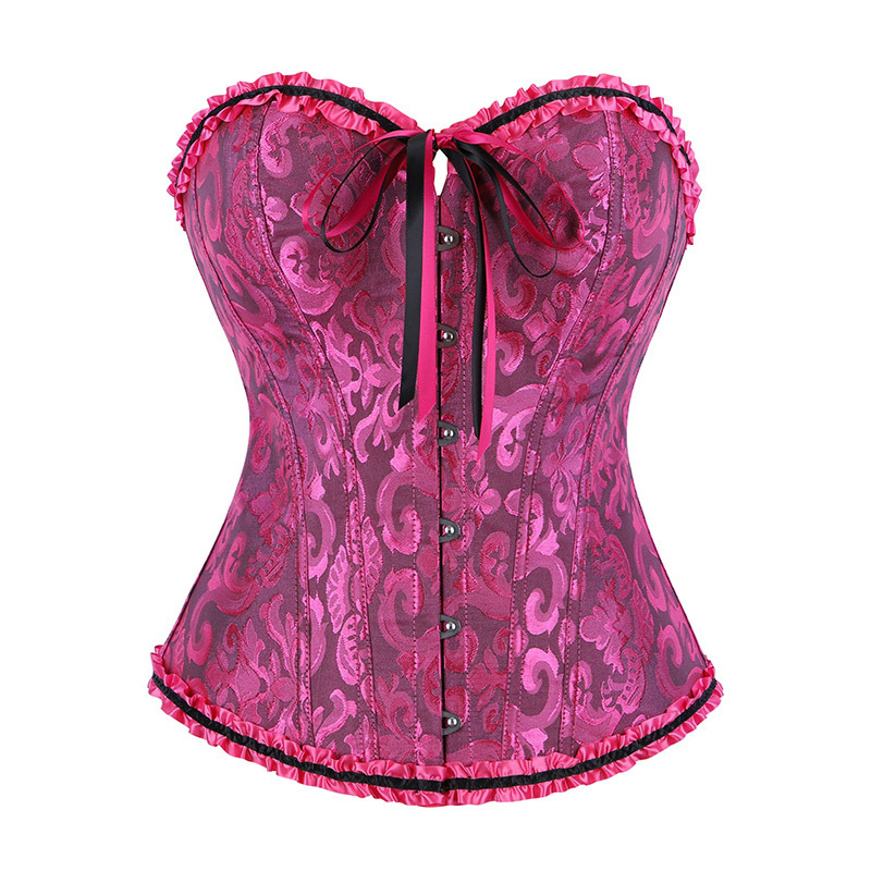Qinelle Black Lace Strapless Corset Bustier Top