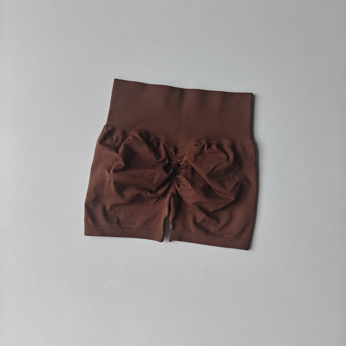 Qinelle High-Waist Sculpting Bike Shorts in Plum