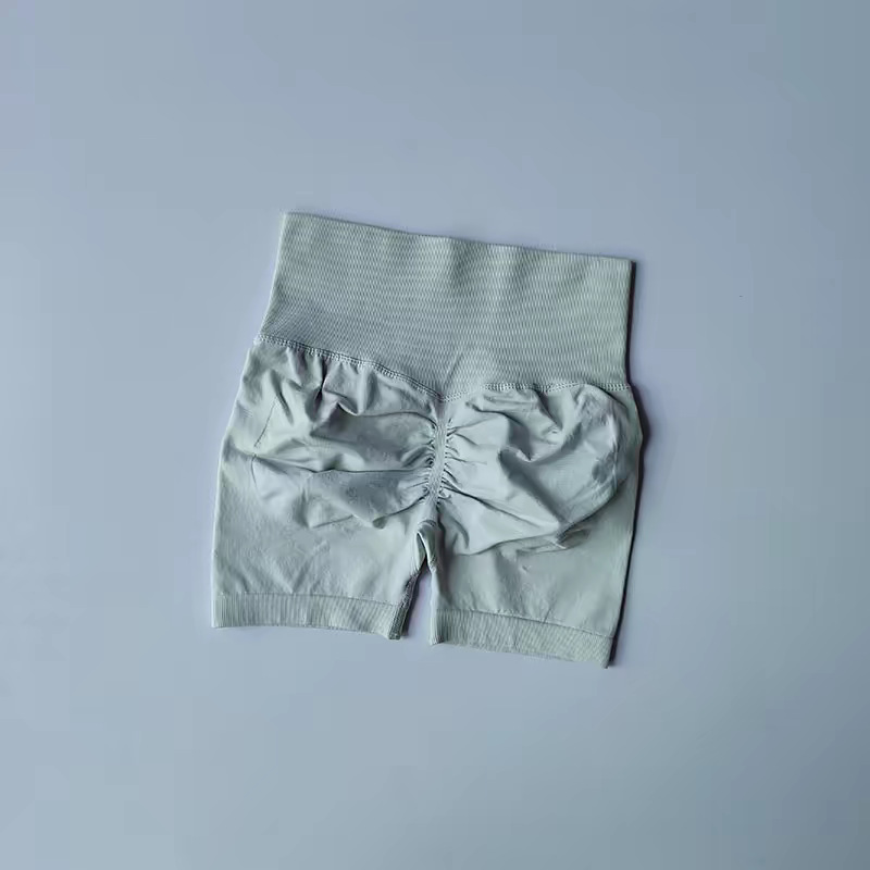 Qinelle High-Waist Sculpting Bike Shorts in Plum