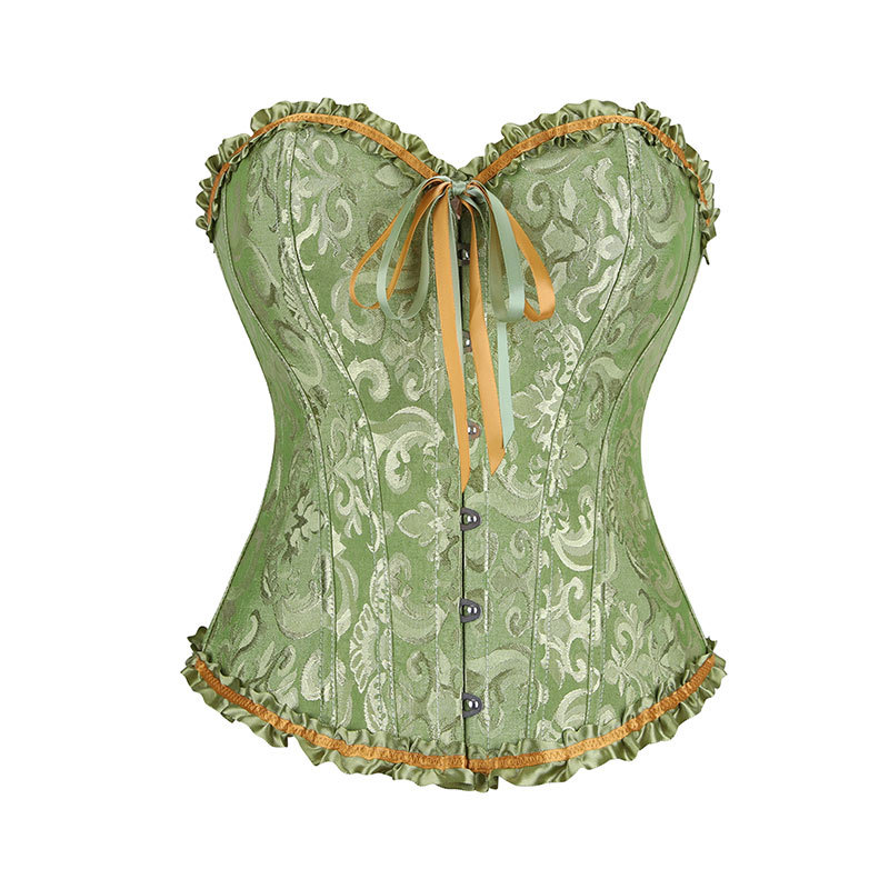 Qinelle Black Lace Strapless Corset Bustier Top