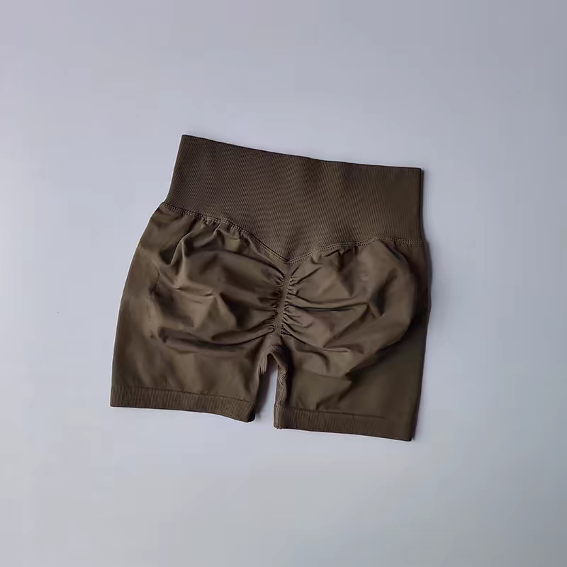 Qinelle High-Waist Sculpting Bike Shorts in Plum