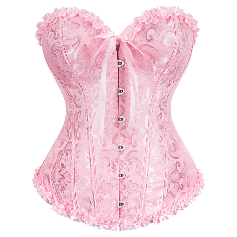 Qinelle Black Lace Strapless Corset Bustier Top