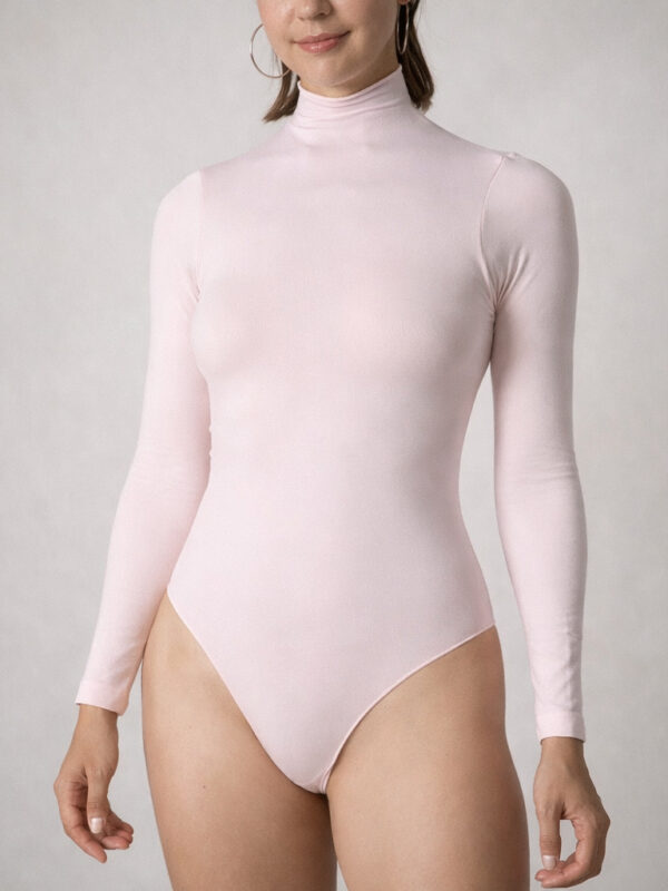 Seamless Long-Sleeve Turtleneck Shaping Bodysuit