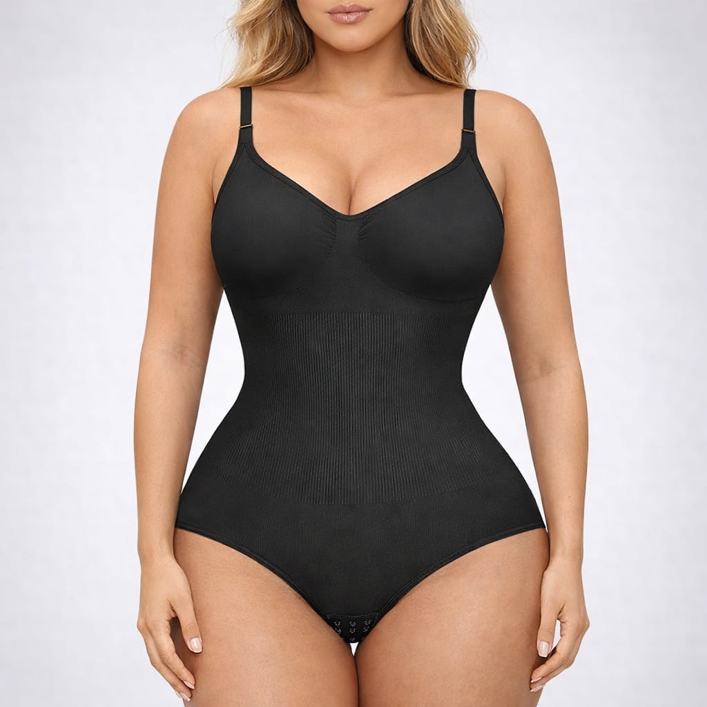 Qinelle 9144 Seamless Sculpting Bodysuit Black