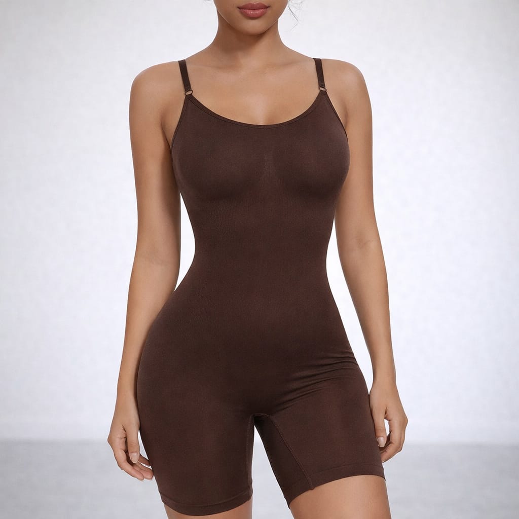 Everyday Sculpting Shapewear – Tummy Control Bodysuit – Flexible Body Support Seamless Sculpting Shapewear Top Solid - main view