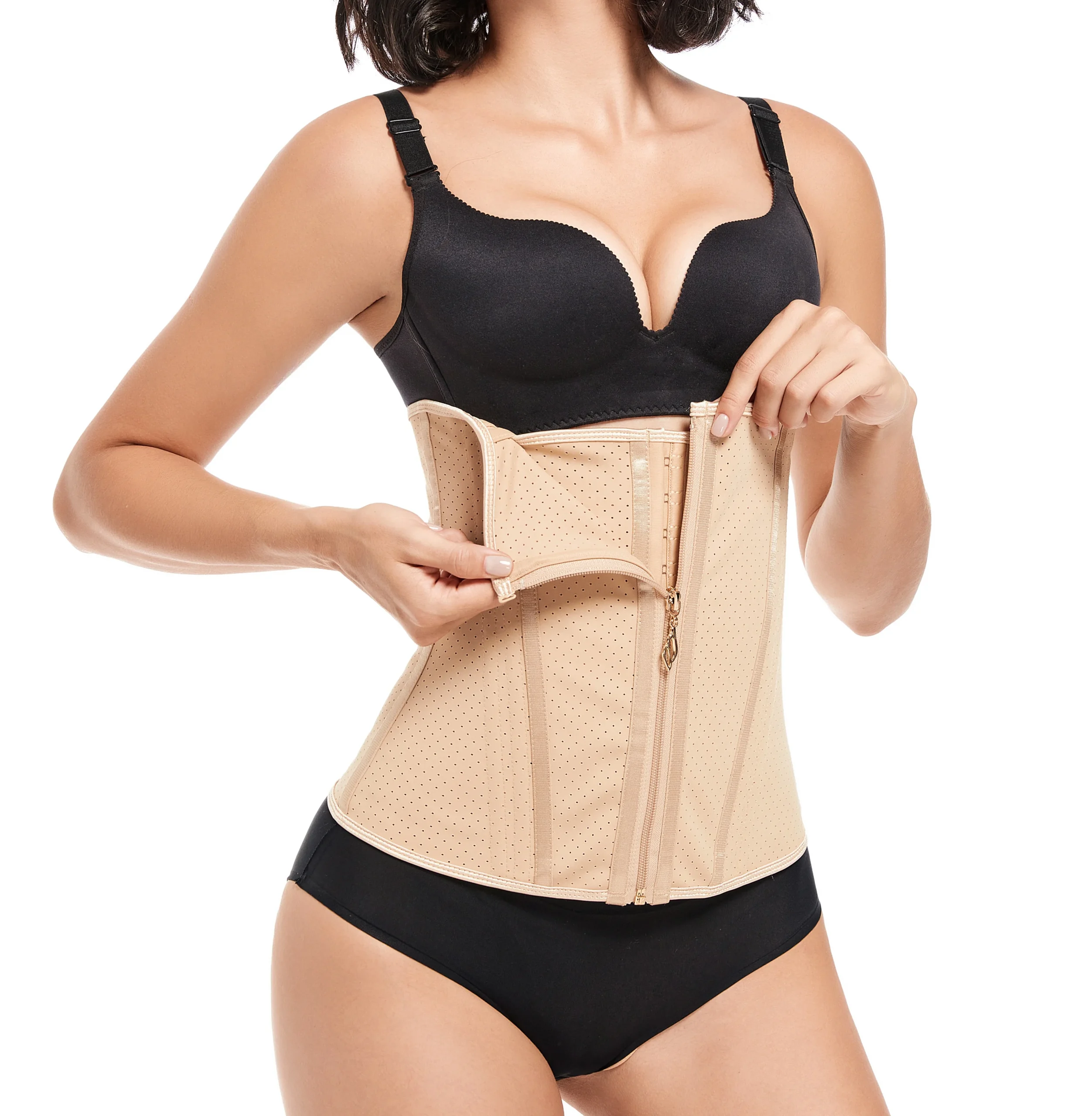 Hook-and-Eye Underbust Waist Trainer Corset