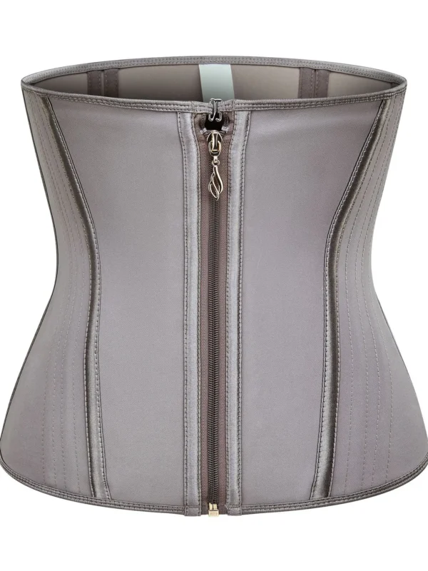 Zip-Front High-Compression Waist Trainer Corset — front