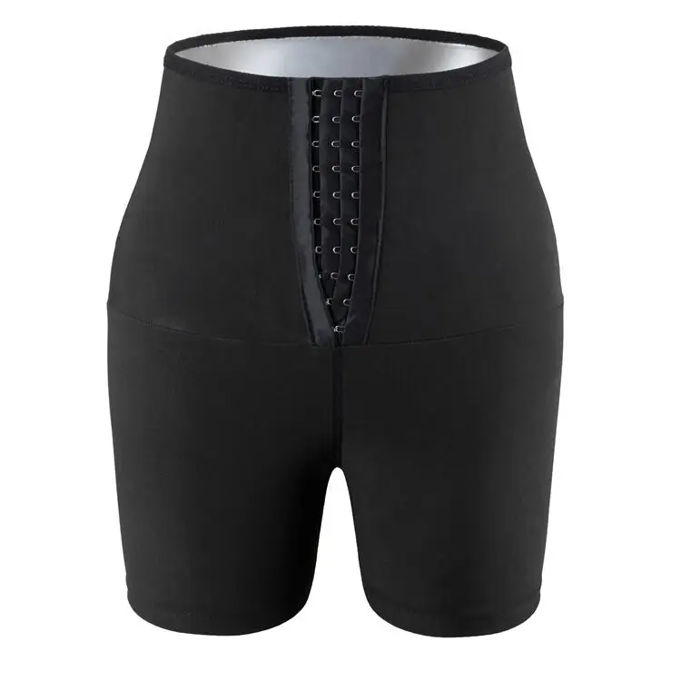 High-Waist Hook-and-Eye Shaping Shorts