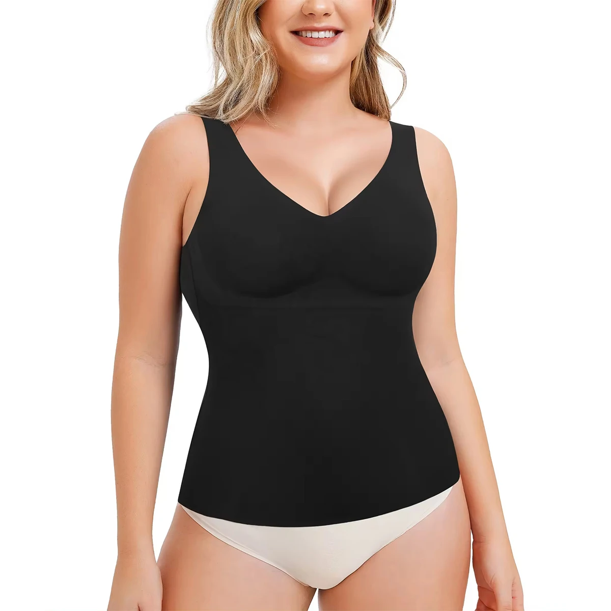 Everyday Sculpting Shapewear – Control Shapewear – Lightweight Shaping Wear Seamless Sculpting Shapewear Top Solid - gallery image 1