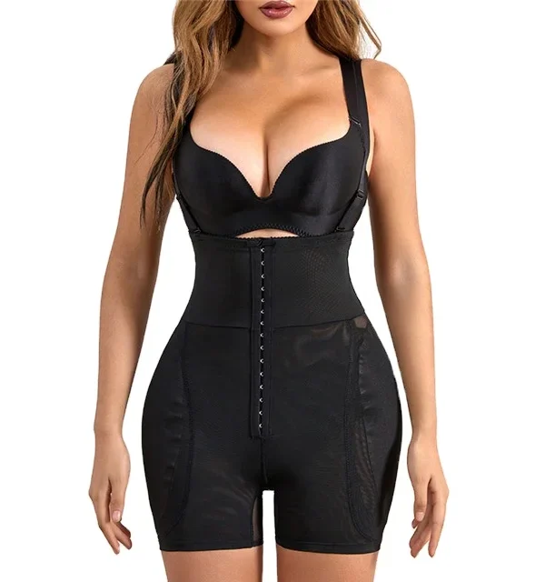Spaghetti-Strap Front-Hook Shaping Bodysuit