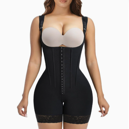 HKRXEC Sleeveless Front-Hook Compression Shaping Bodysuit
