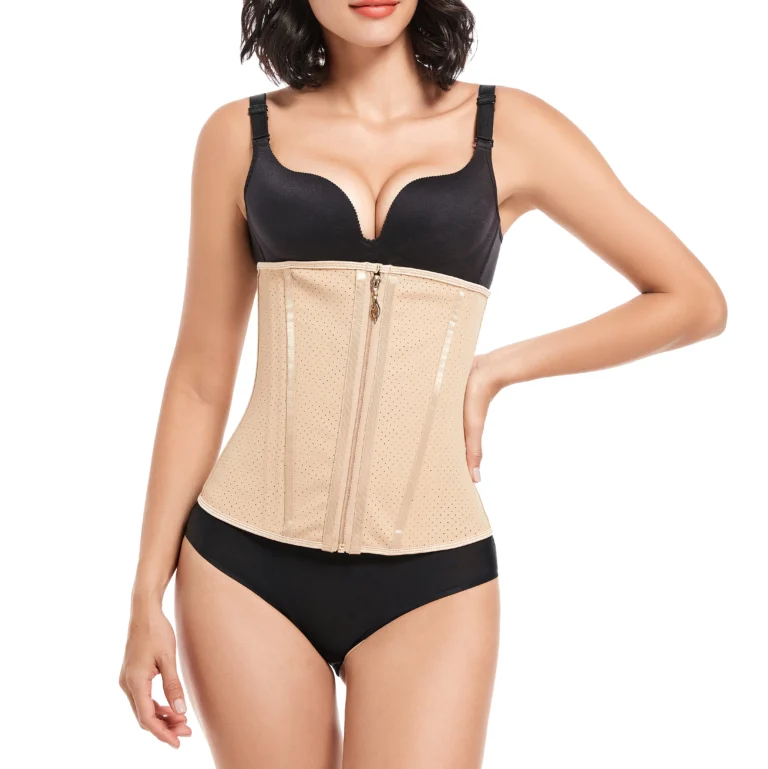 Qinelle underbust hook-and-eye waist trainer corset detail