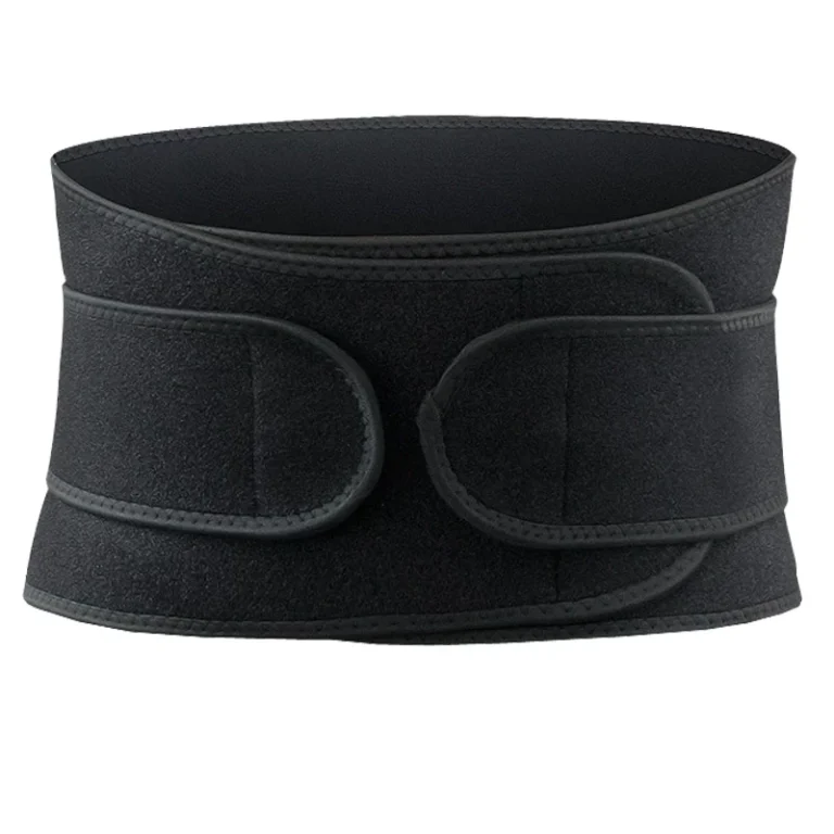 Qinelle black neoprene waist cincher belt product front view