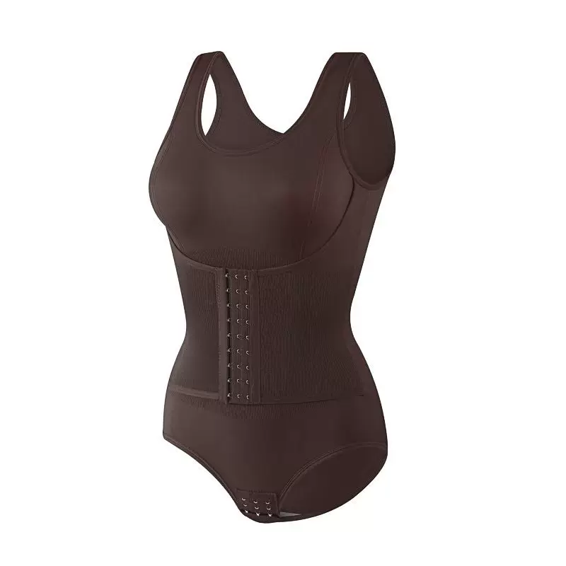 Seamless scoop-neck tummy control shaping bodysuit detail 10