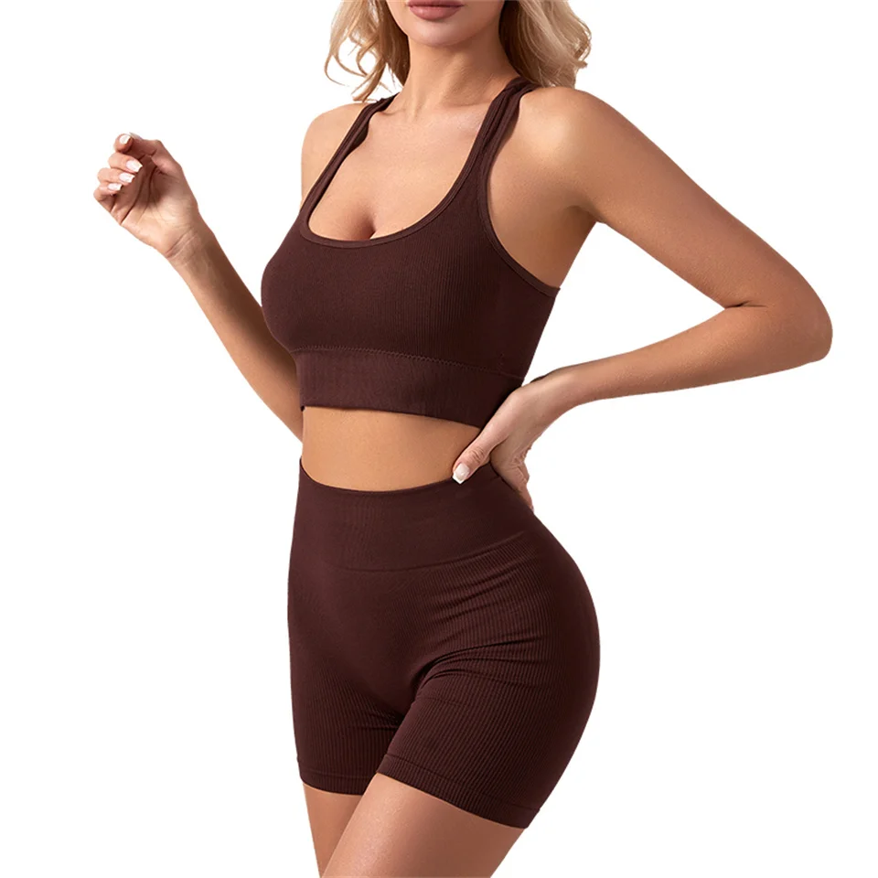 Qinelle sports bra and high-waist shaping shorts original product view 02