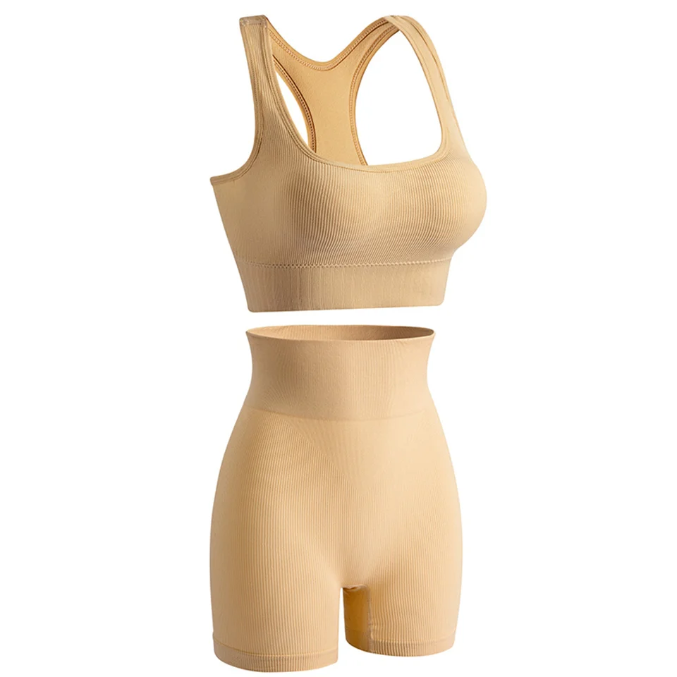 Qinelle sports bra and high-waist shaping shorts original product view 05