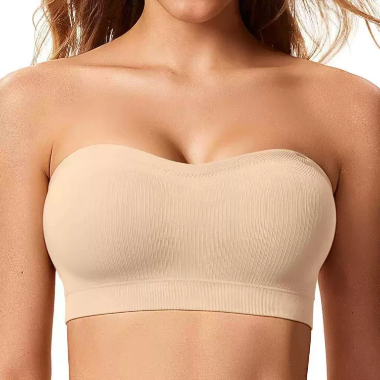 Nude strapless seamless bra alternate front view