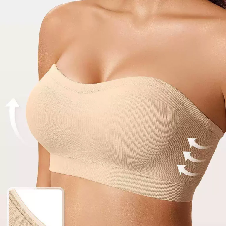 Nude seamless bra cup and side support detail
