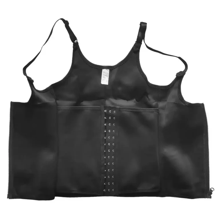 Black shaping vest open inner construction