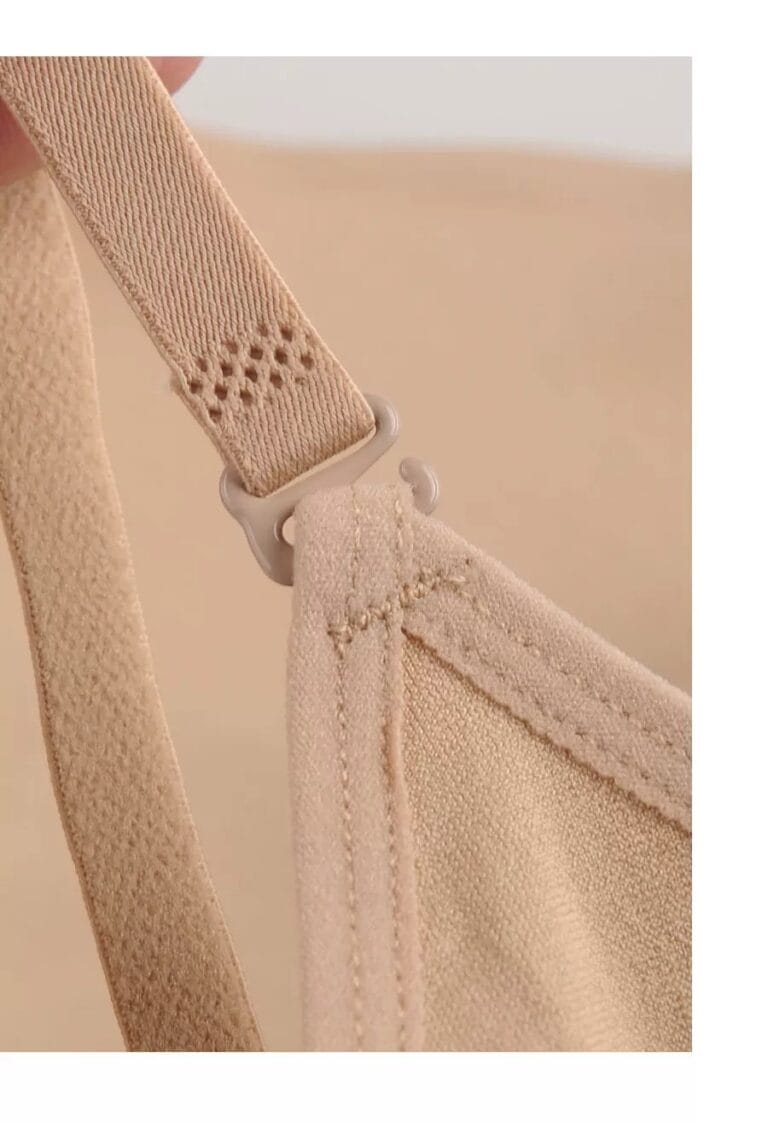Qinelle seamless spaghetti-strap brief shaping bodysuit - Adjustable strap hardware close-up