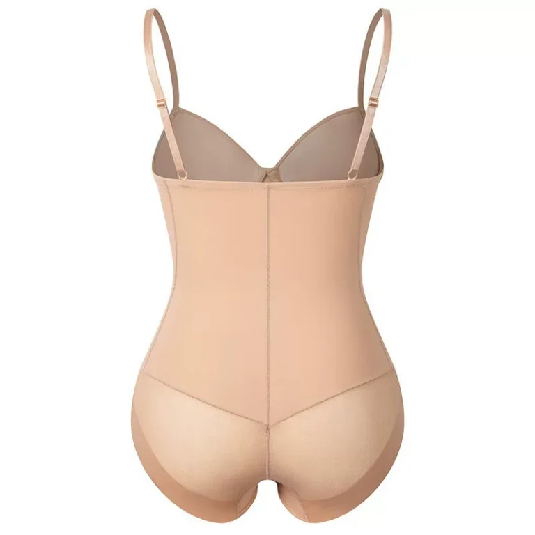 Qinelle built-in bra shaping bodysuit nude product back