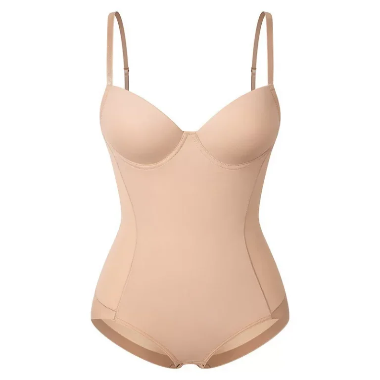 Qinelle built-in bra shaping bodysuit nude product front