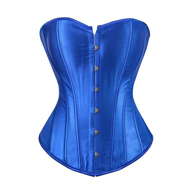 Qinelle 30897 Royal Blue front view with hook-and-eye closure