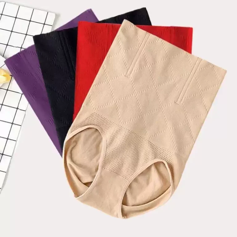 Qinelle high-waist seamless knit shaping brief four color product stack