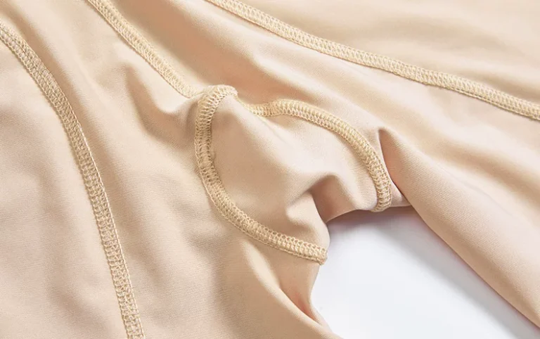 Nude crotch construction and seam detail