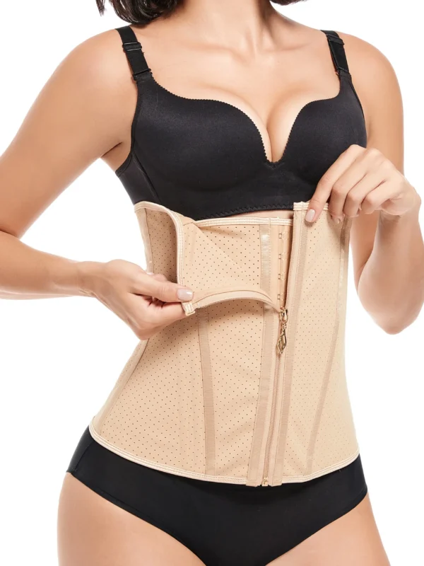 Hook-and-Eye Underbust Waist Trainer Corset, front product view