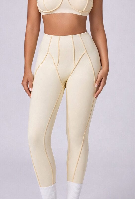 Sports Bra and High-Waist Leggings Set for Active Days, front product view