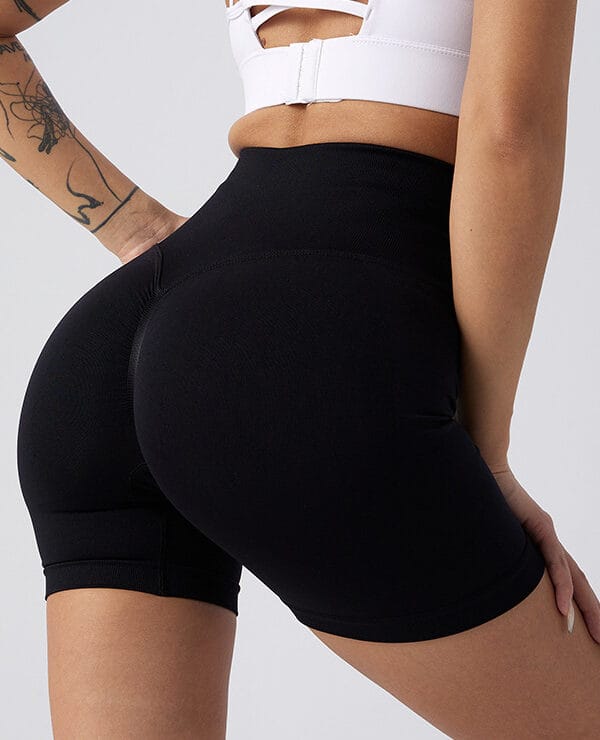 Butt-Lifting Biker Shorts with High-Waist Tummy Control, front product view