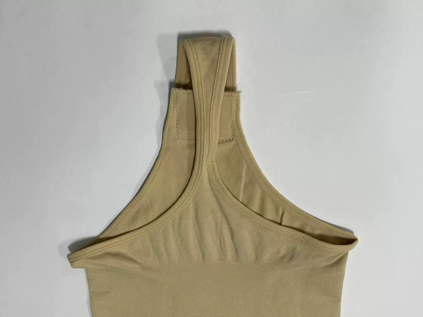 Nude thong back and gusset construction detail