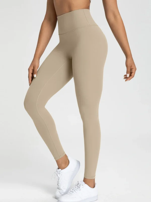 High-Waist Seamless Yoga Leggings with Smooth Stretch Support, front product view