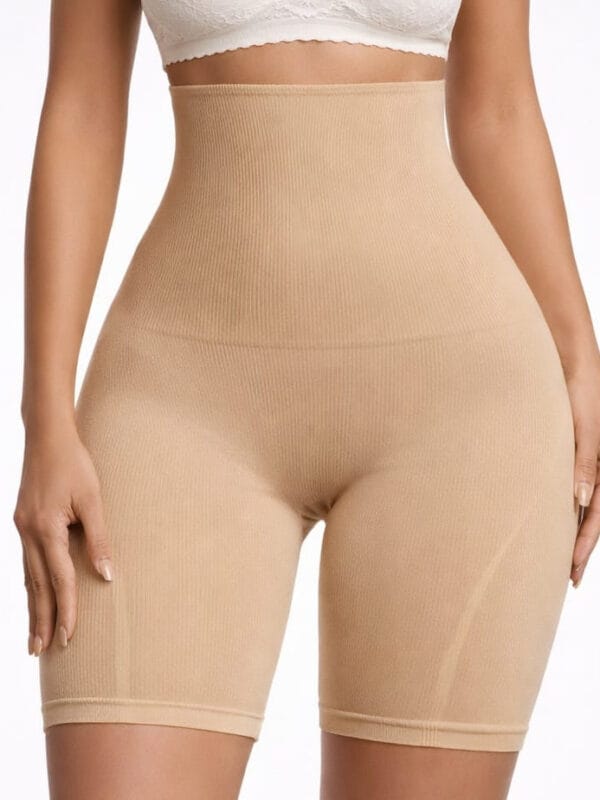 High-Waist Butt-Lifting Shaper Shorts with Tummy Control, front product view