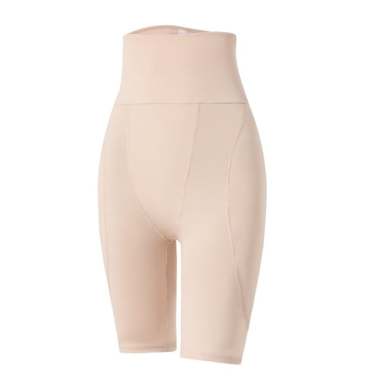 Nude padded hip shapewear shorts product-only front view