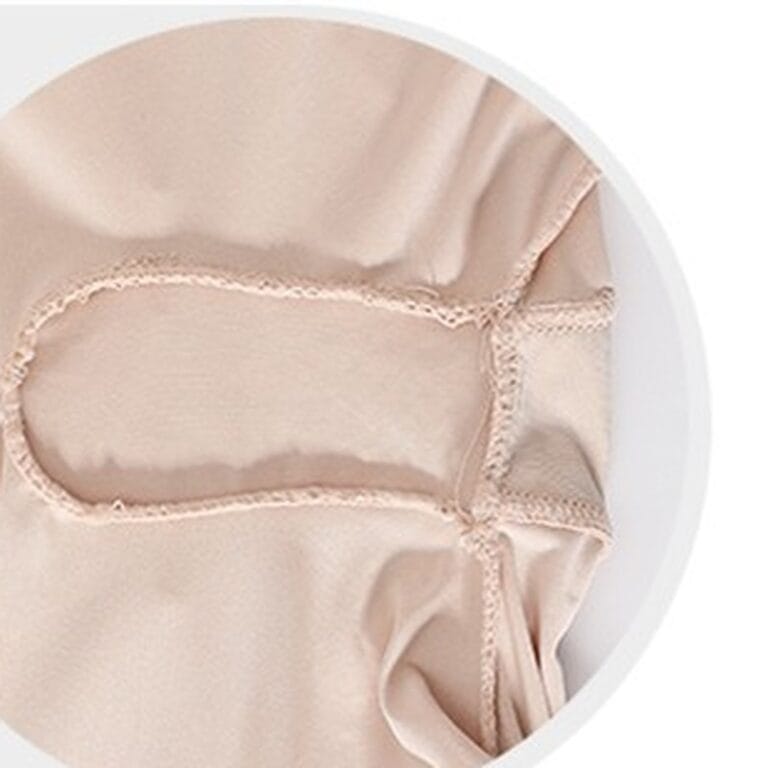 Nude padded hip shapewear shorts soft stretch fabric close-up
